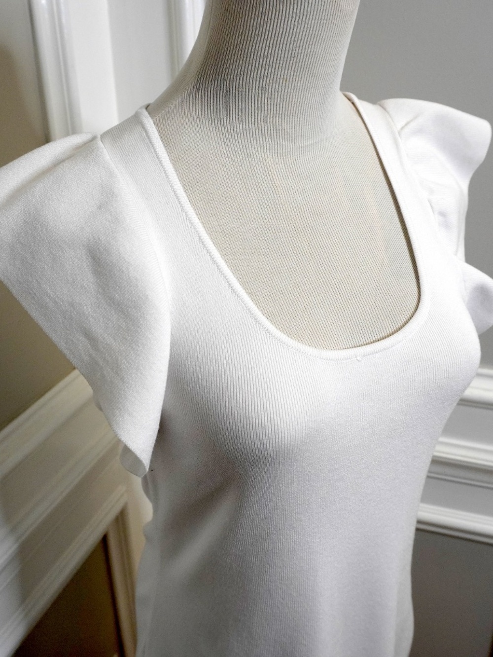 Express Women's White Midi Dress Stretchy New With Tags, Size XS - Picture 2 of 5
